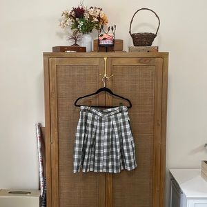 Plaid schoolgirl pleated skirt